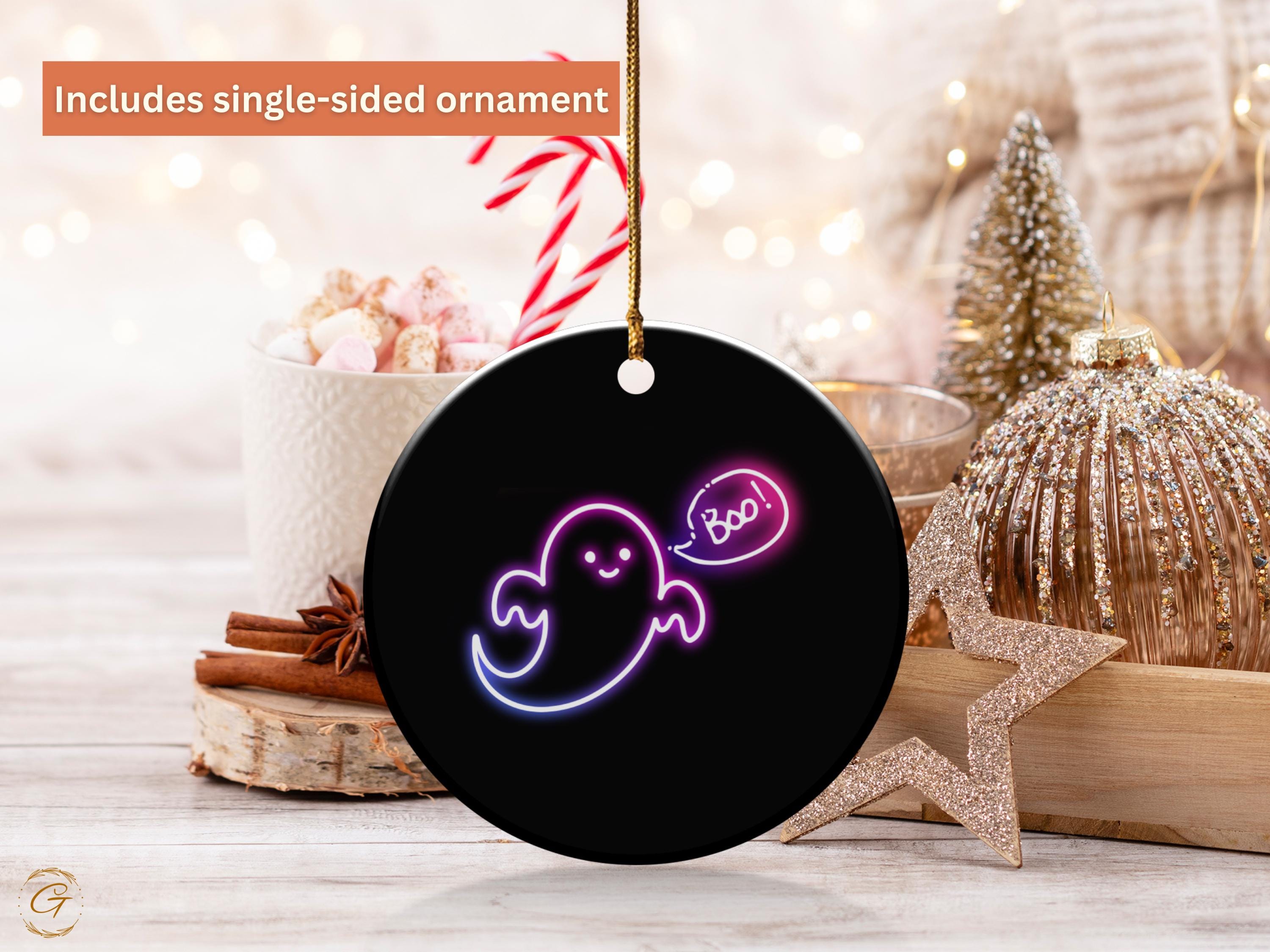 Halloween Neon Ghost Ornament, Halloween Decors