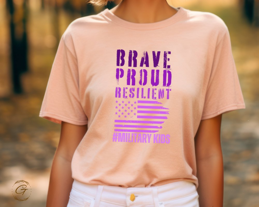 Brave Proud Resilient #Military Kids product type