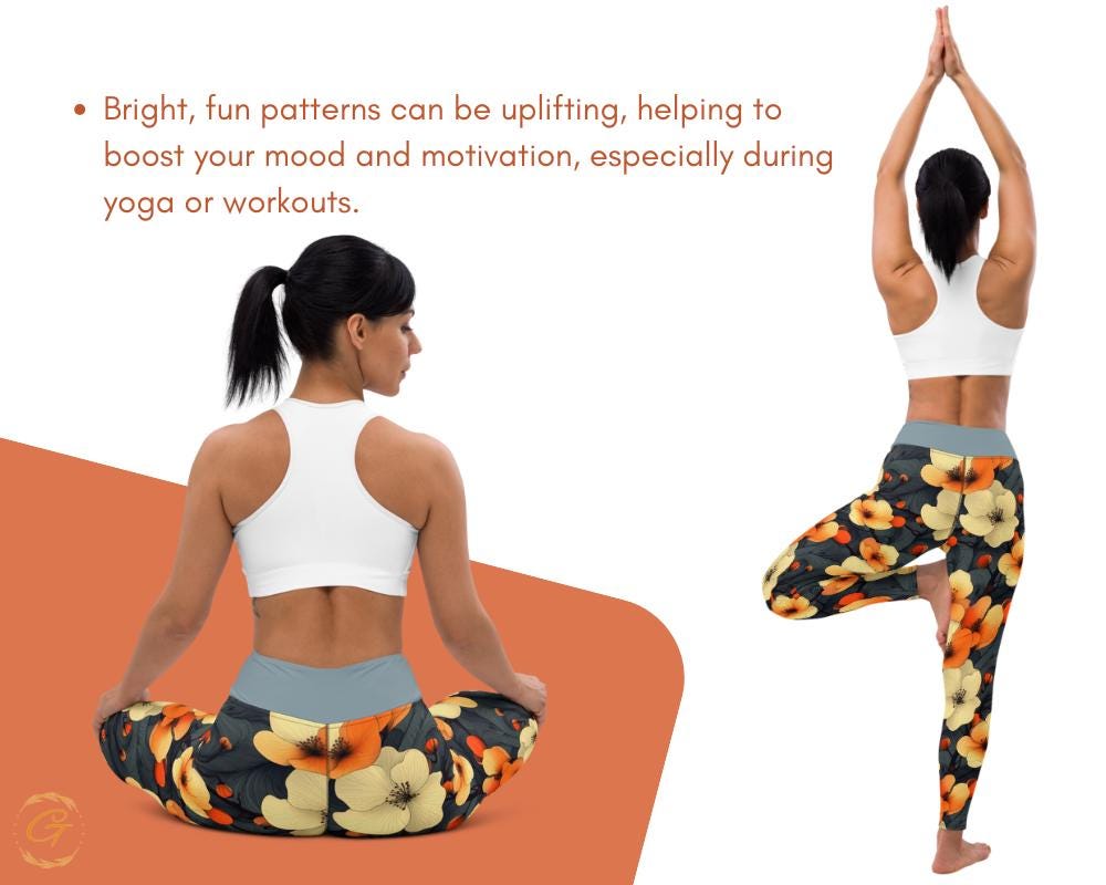 AOP Floral Yoga Leggings and Shorts - All-Over Print