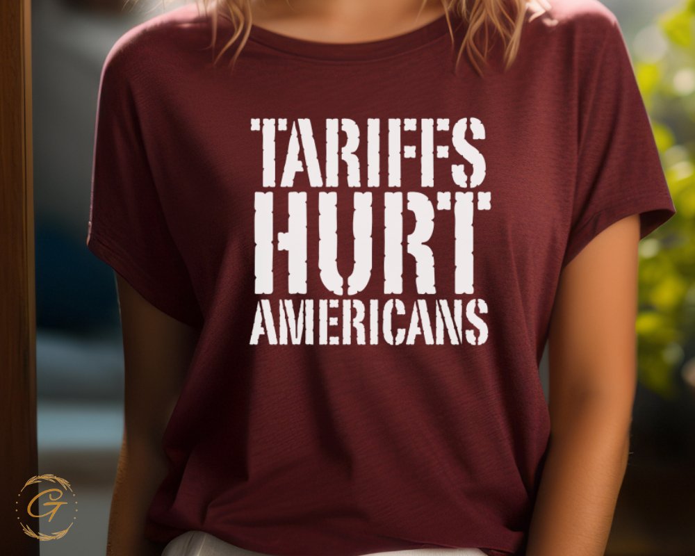 Tariffs Hurt Americans Slogan Tee Shirt product