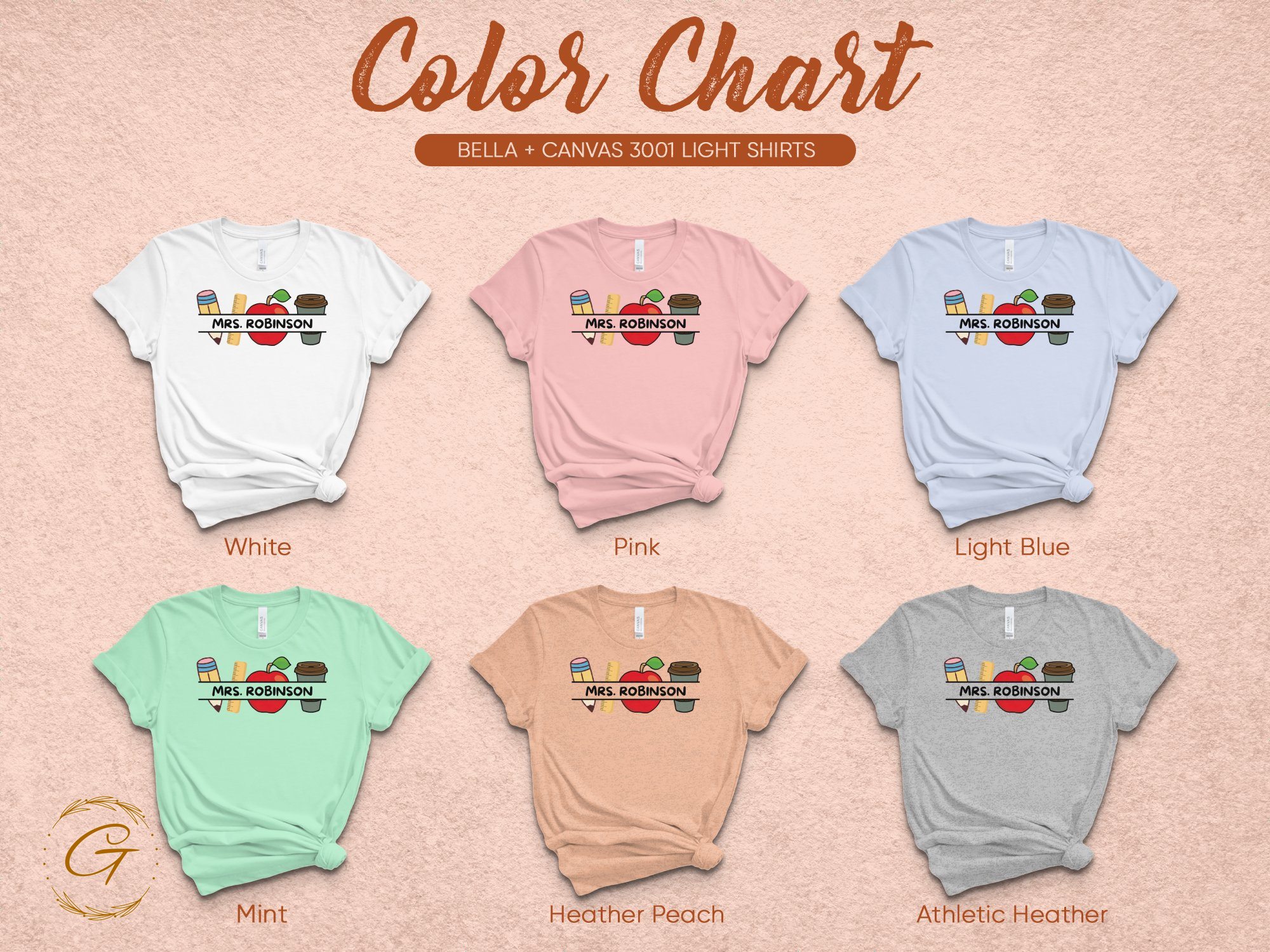 Colorful Customizable Graphic Tee Shirt product