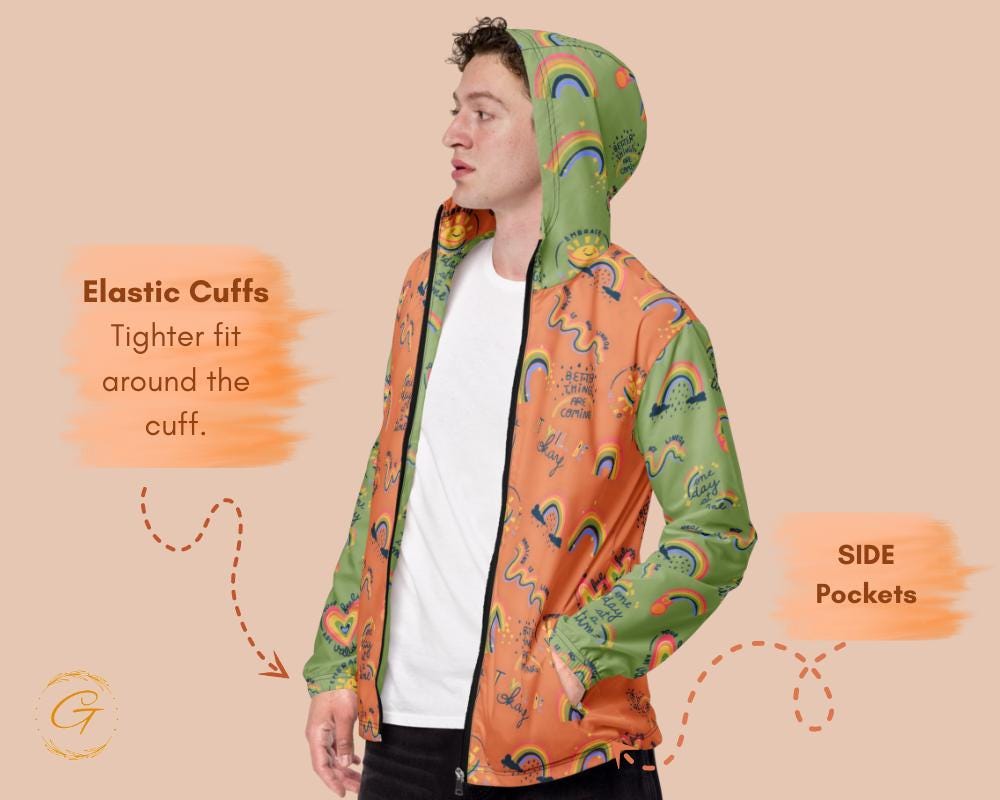 Men’s Windbreaker Mental Health Awareness Jacket