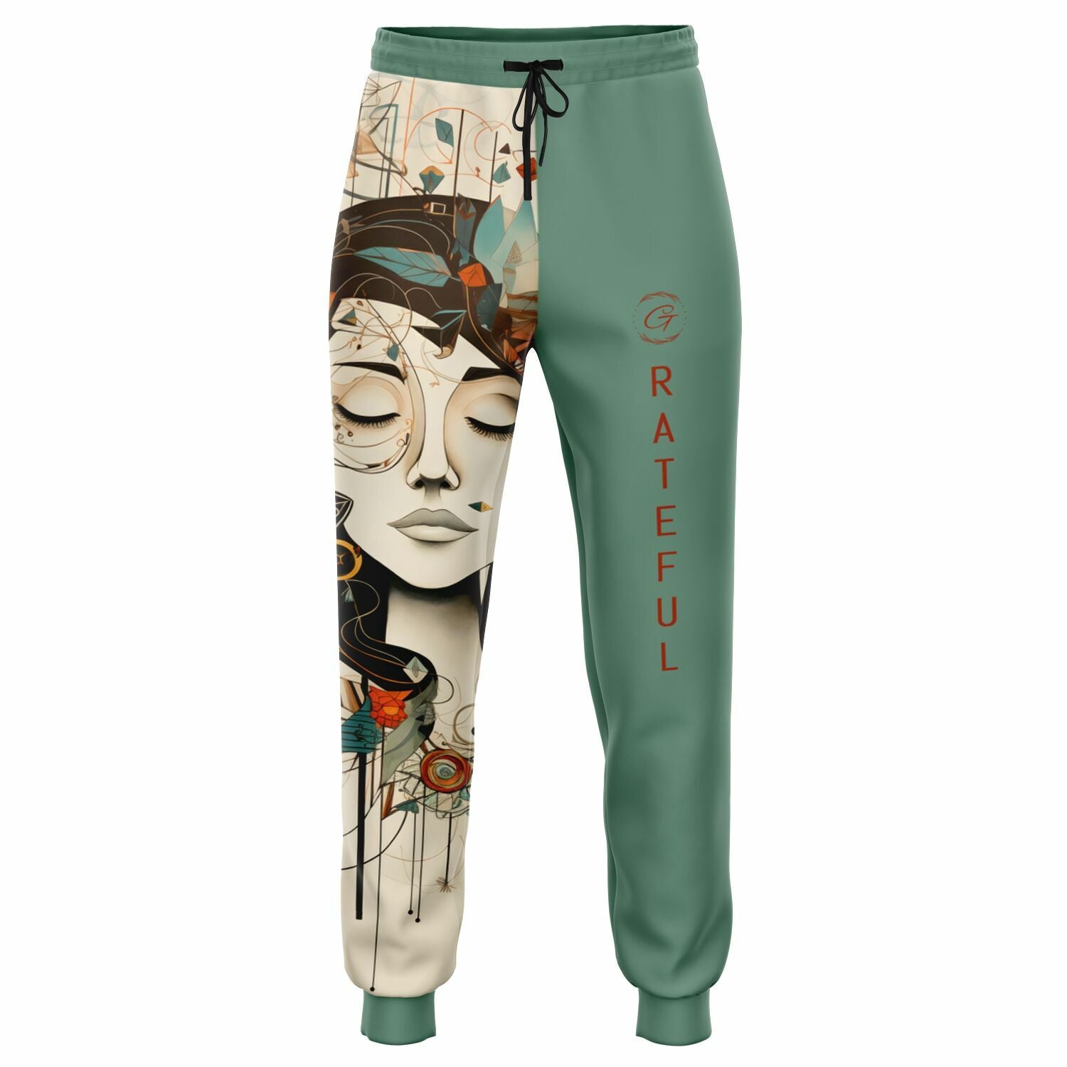 Boho Art Joggers – Abstract Female Portrait Sweatpants