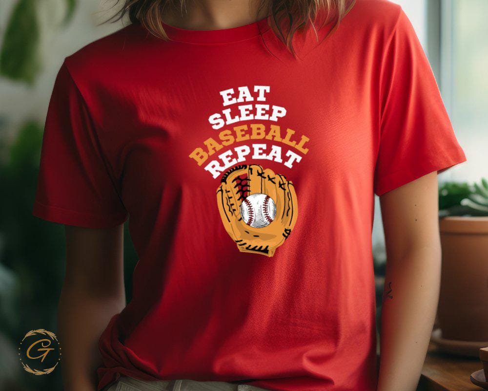 Hobby Sports Tee "Eat Sleep Baseball" Repeat