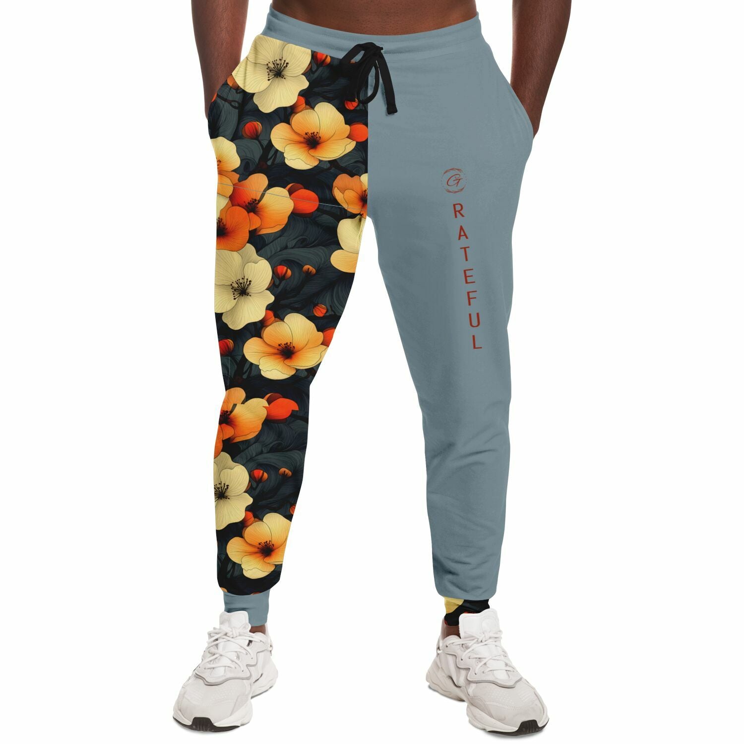 Floral Print Joggers – Vintage Aesthetic Sweatpants