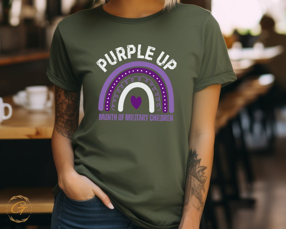 Support Military Children Purple Up T-shirt product type