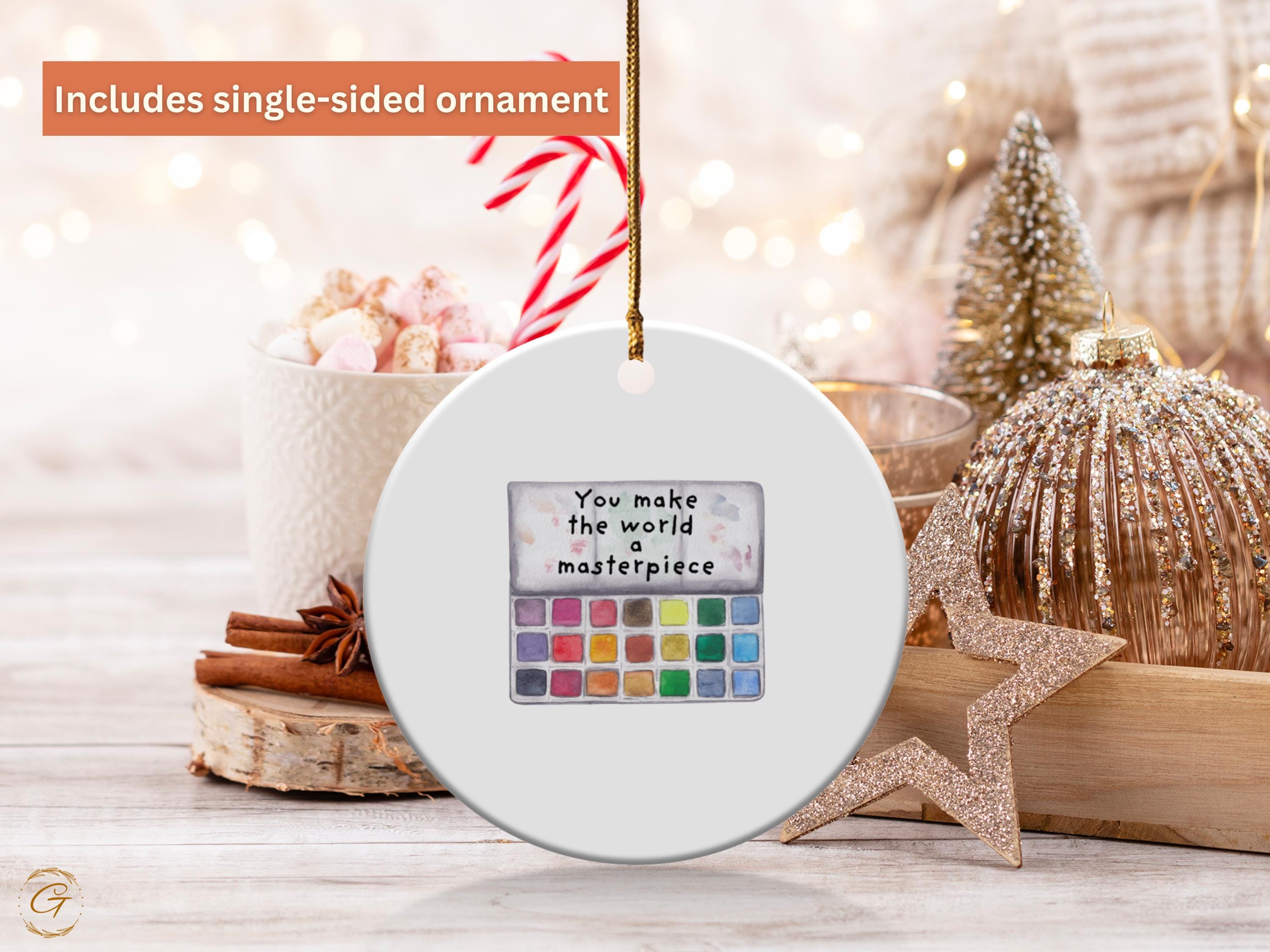Watercolor Palette Sticker You Make The World A Masterpiece Inspirational Art
