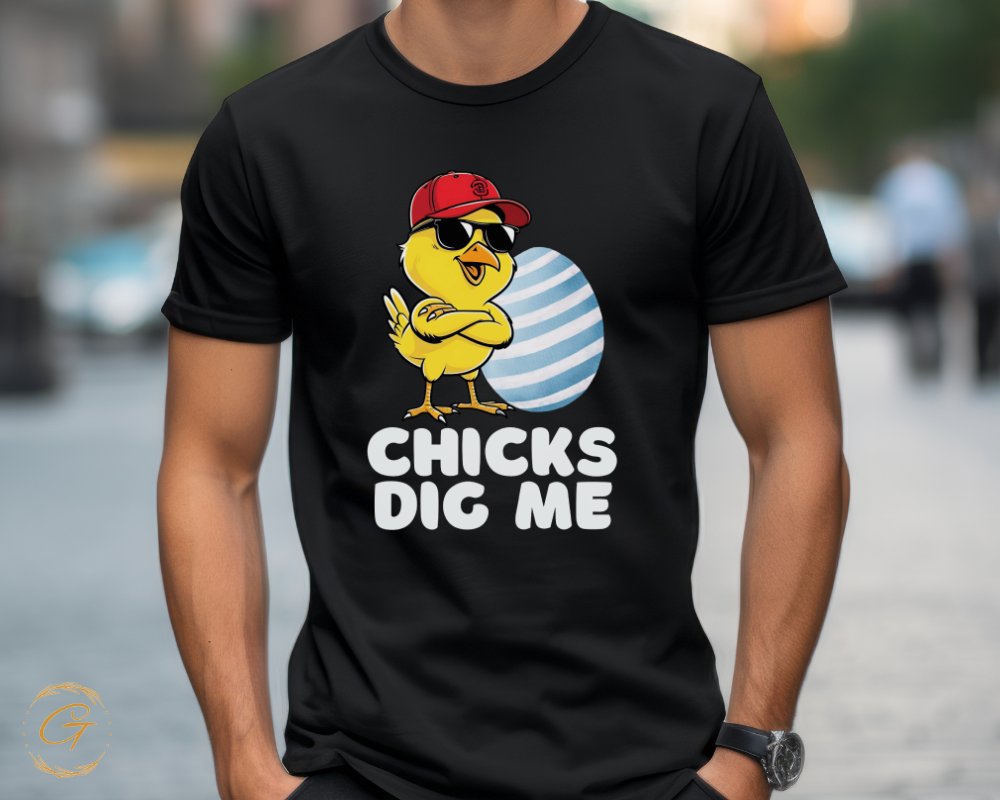 Chicks Dig Me Funny Graphic T-Shirt Apparel product