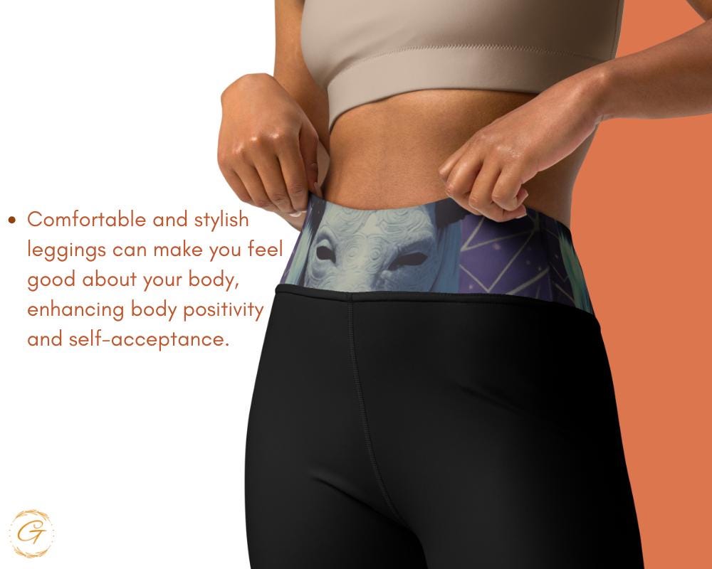Mystical Forest AOP Yoga Leggings and Short | Deer and Moon AOP Activewear | High-Waisted Comfortable Workout Yoga Pants and Short for Women