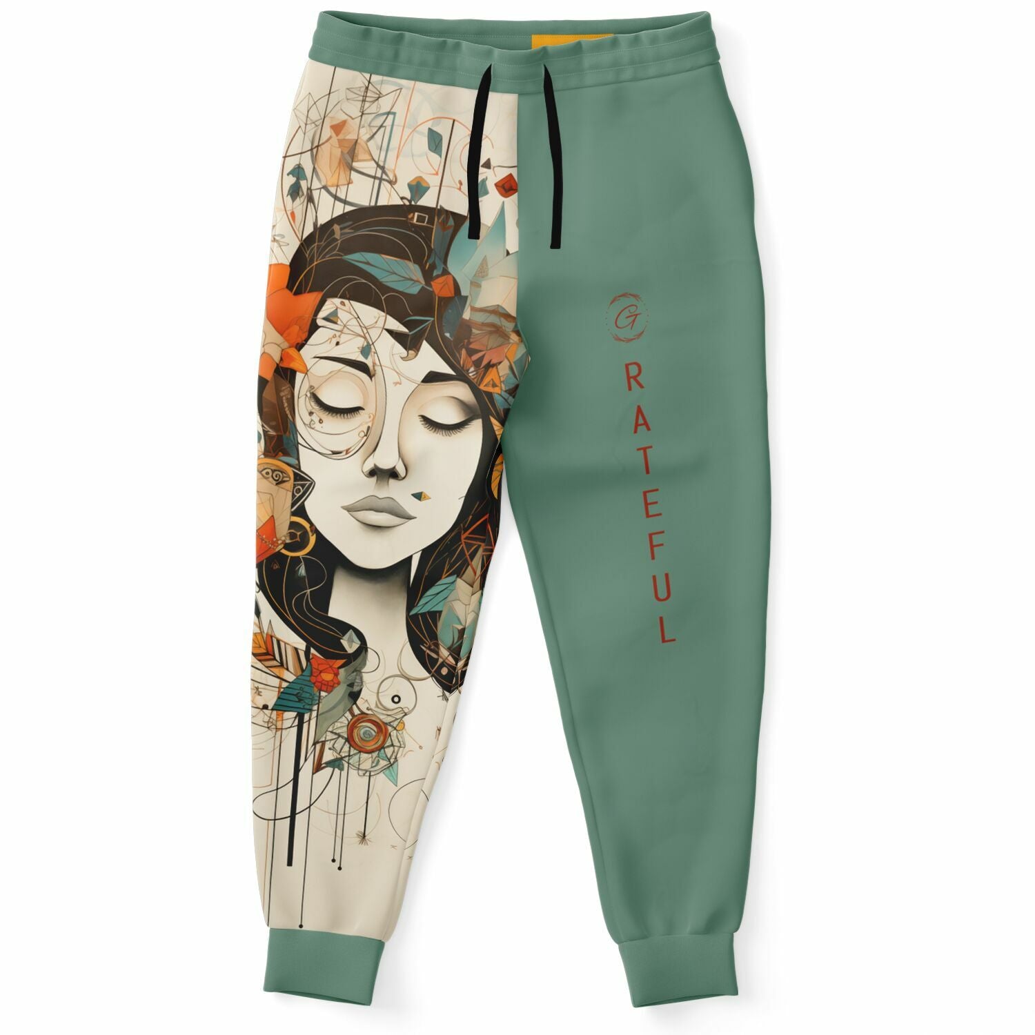 Boho Art Joggers – Abstract Female Portrait Sweatpants