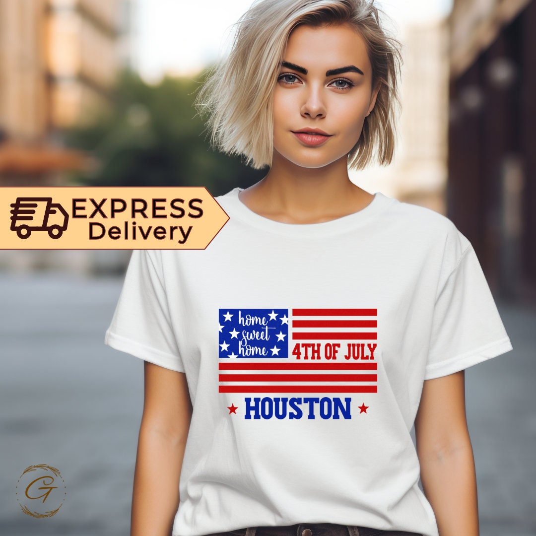 Home Sweet Home 4th of July T-Shirt – Patriotic American Flag Graphic Tee
