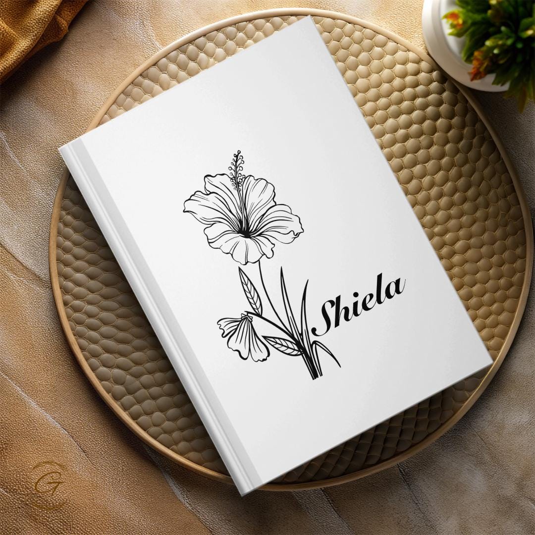 Personalized Floral Journal Notebook