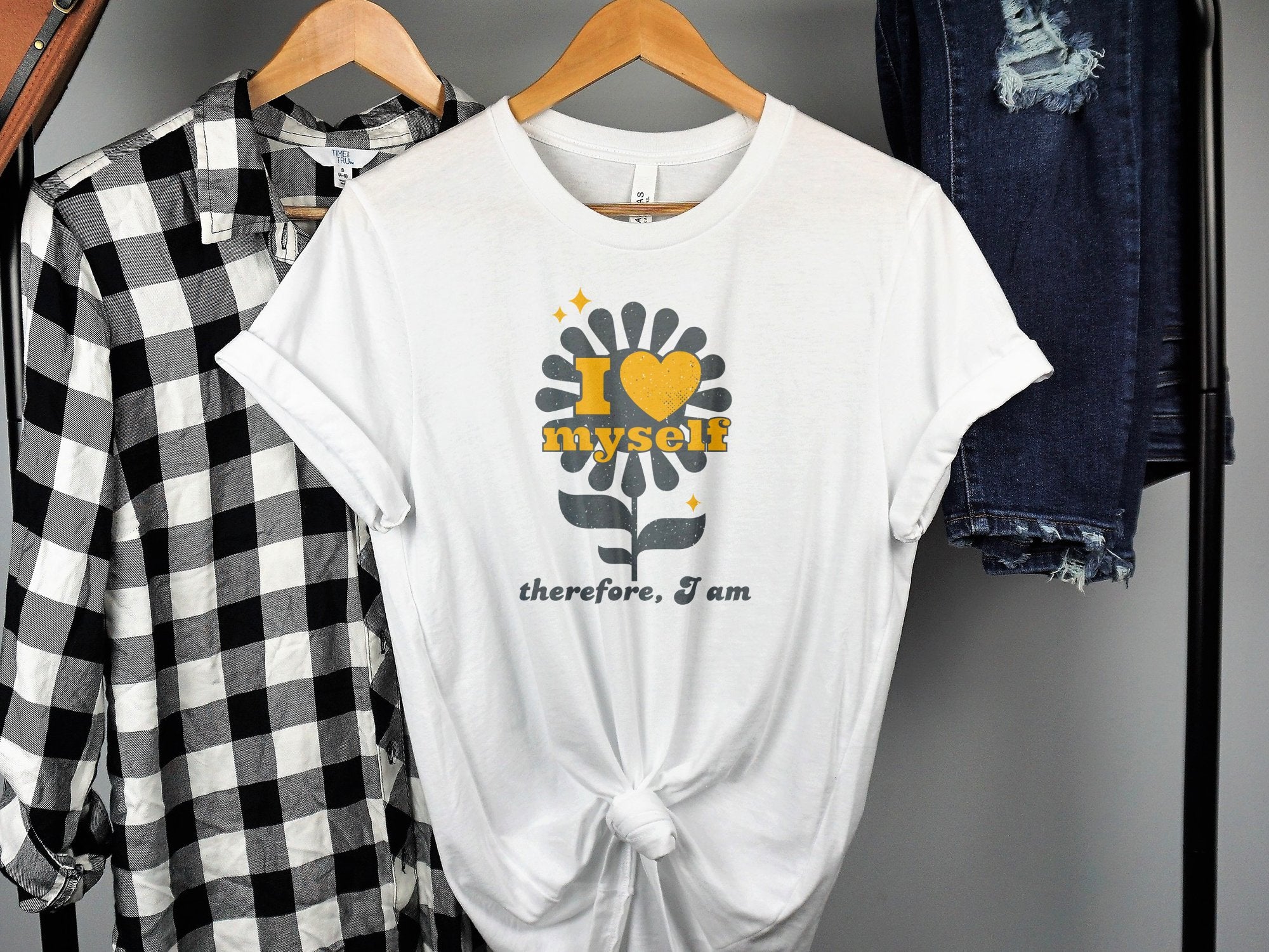 I Love Myself Therefore I Am Printed Shirt product type