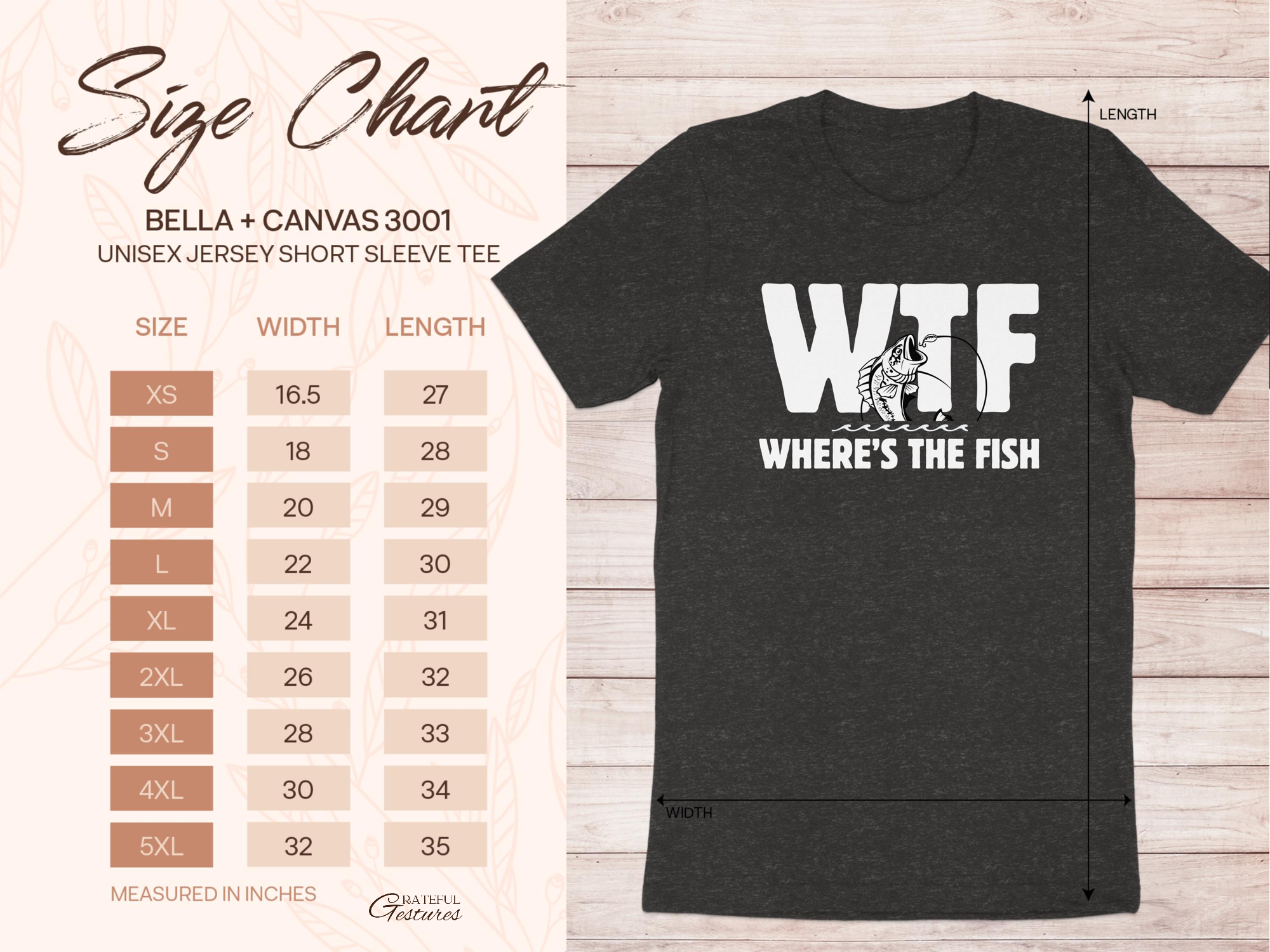 WTF Where's The Fish Unisex Jersey Short Sleeve Tee product