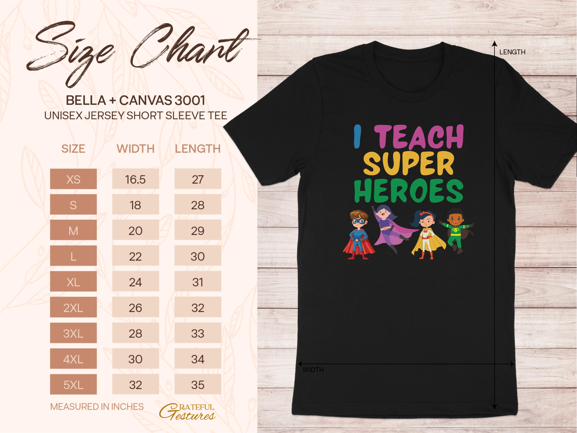 I Teach Super Heroes Unisex Jersey Short Sleeve product