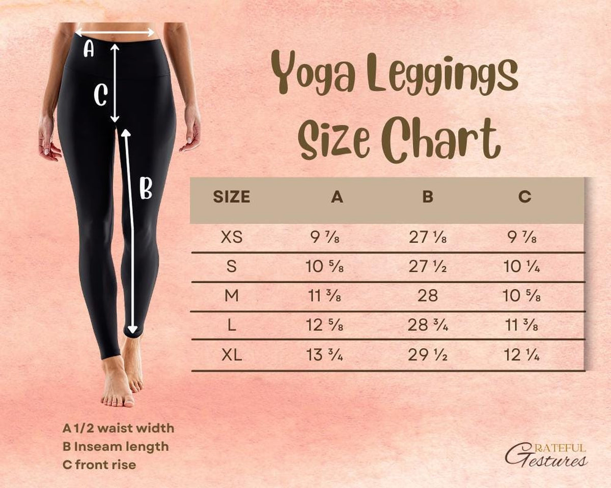 Teal Boho Floral Leggings for Women, Pink Flower Yoga Pants, High Waisted Workout Leggings, Botanical Print Gift for Her