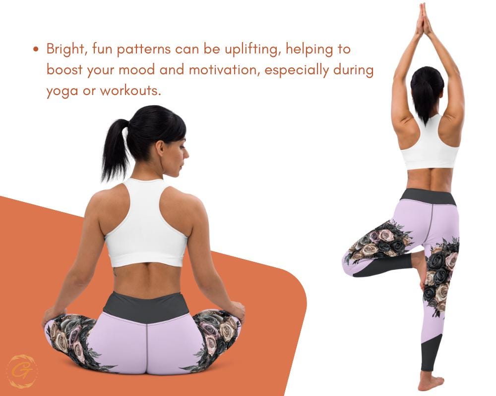 Roses All-Over Print Design Yoga Shorts and Leggings Womens Comfortable High Quality Activewear, Perfect for Workouts Yoga and Everyday Wear
