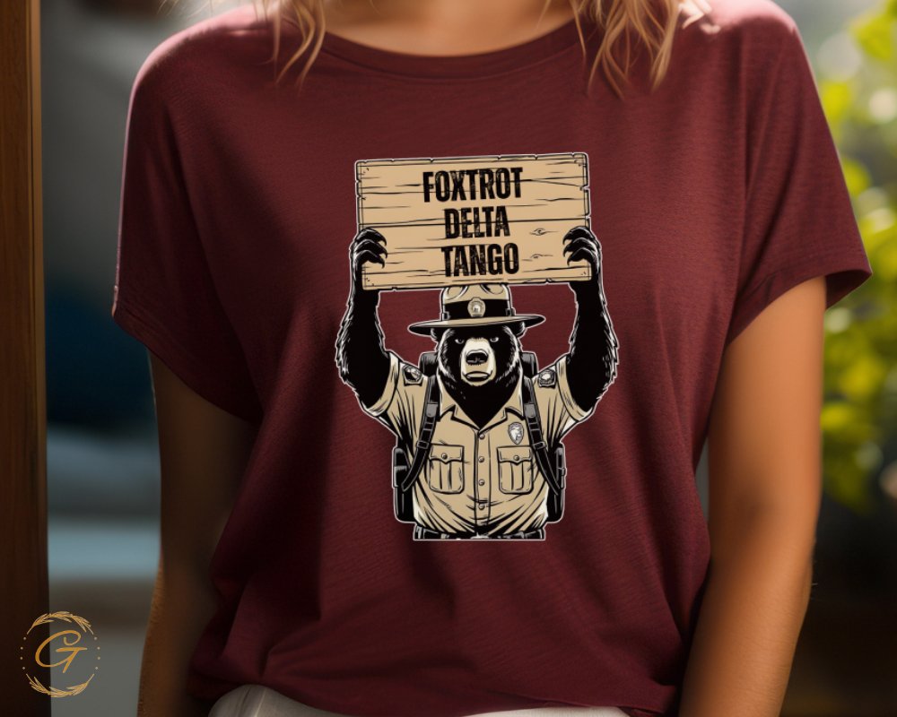 Foxtrot Delta Tango Bear Graphic T-shirt product type