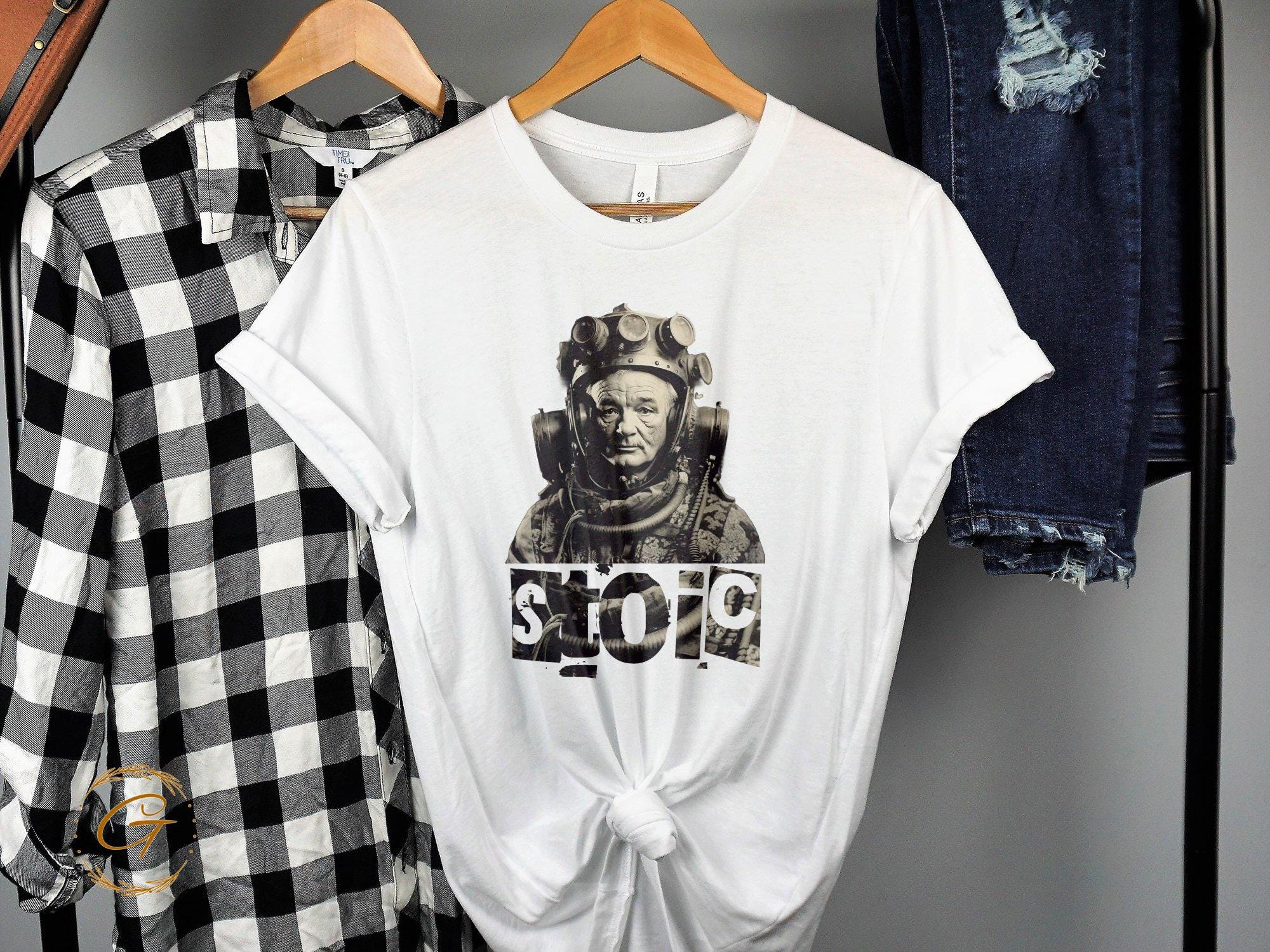 Sci-Fi Stoic Philosophy T-Shirt - Futuristic Minimalist Graphic Tee