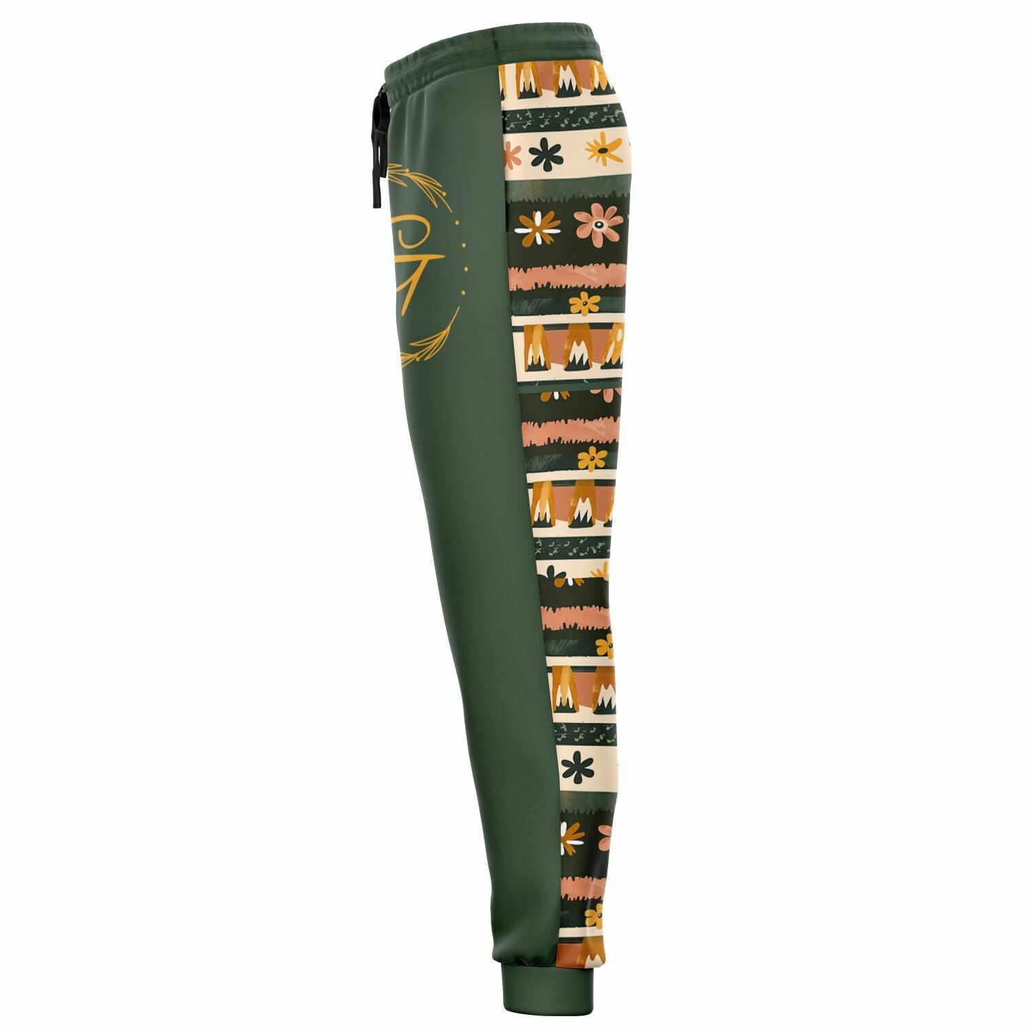 Retro Floral Boho Joggers | Vintage Aesthetic Sweatpants