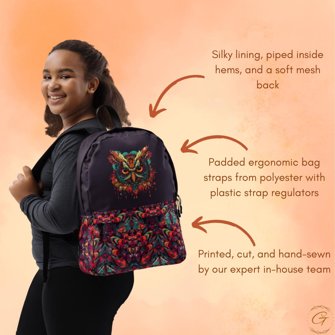 Owl Print Cute Backpack