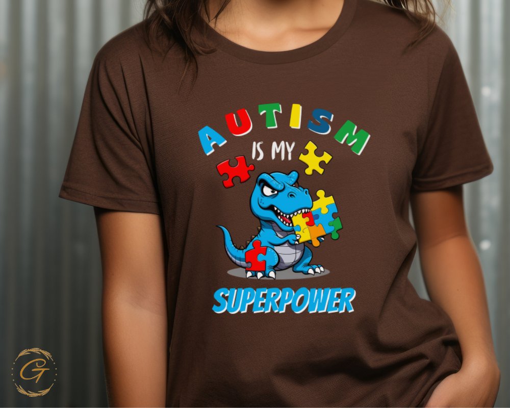 Autism Is My Superpower Dinosaur T-shirt product