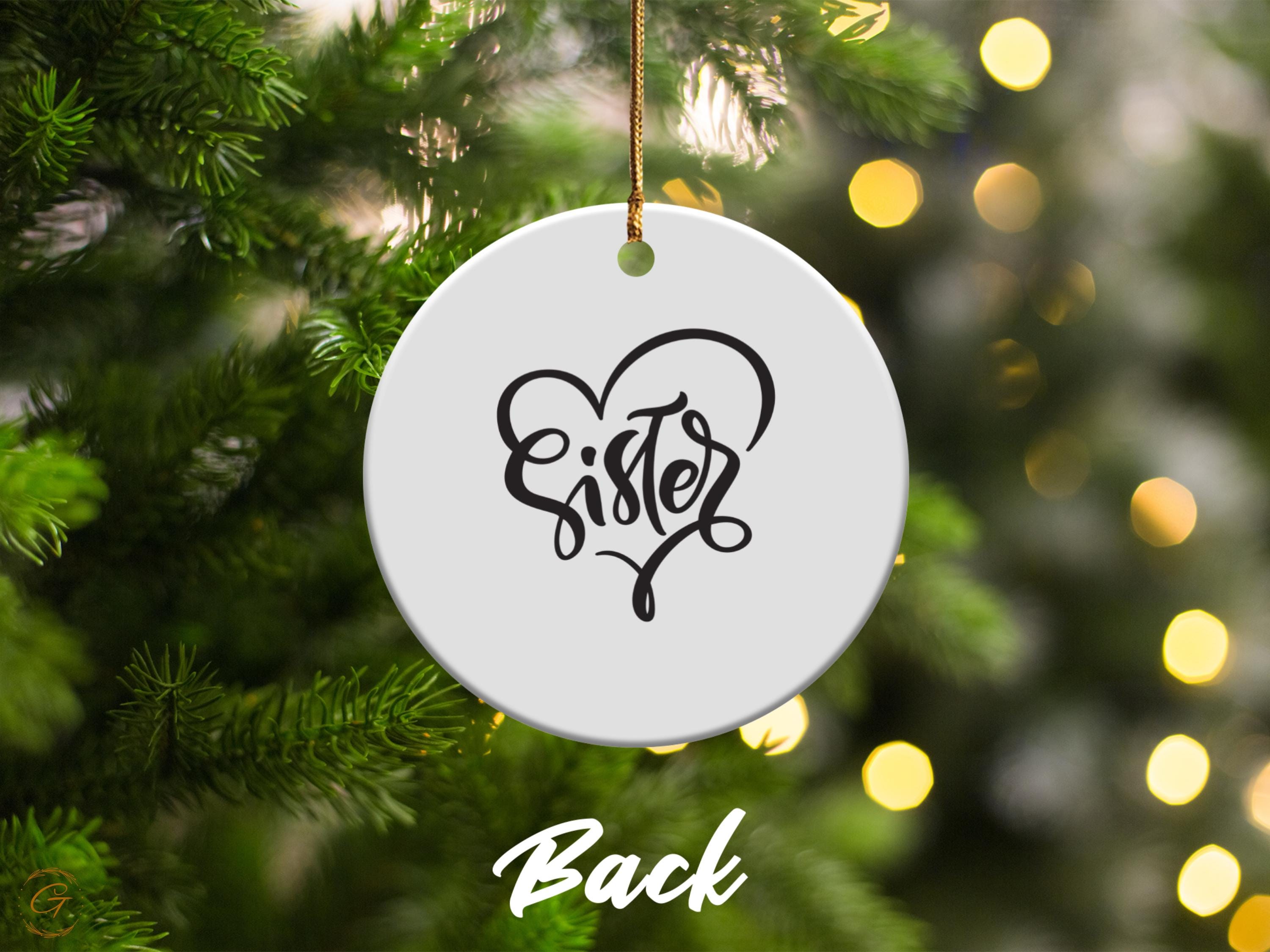 Personalized Best Friend Ornament, Custom Friendship Gift