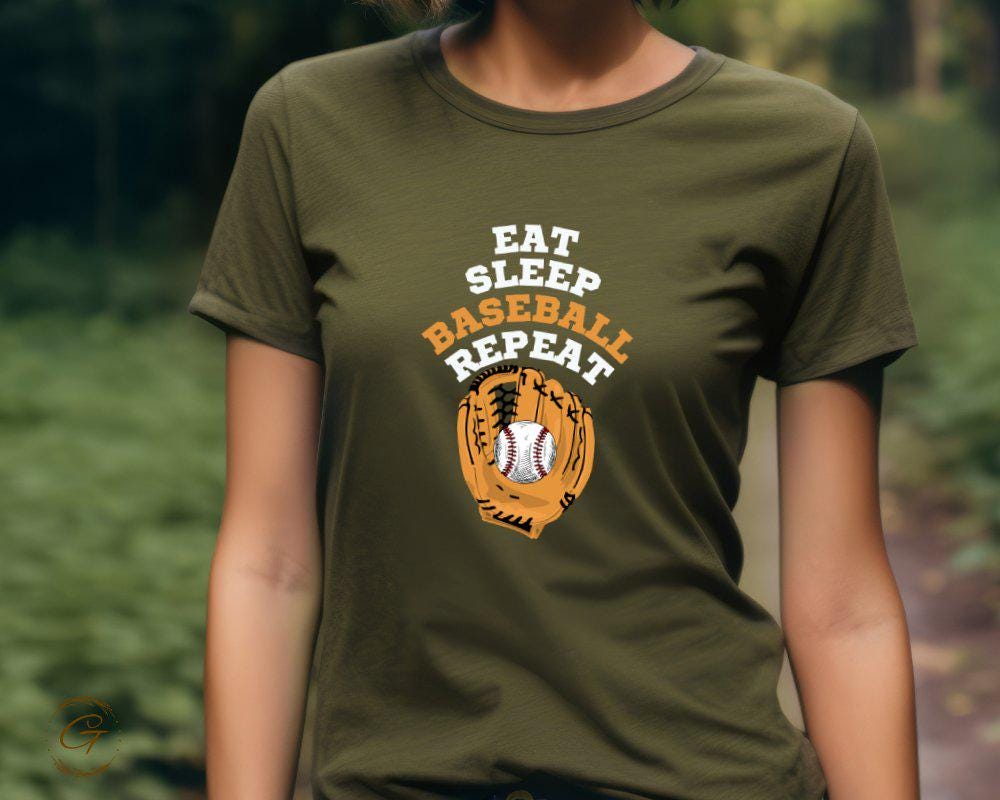 Hobby Sports Tee "Eat Sleep Baseball" Repeat