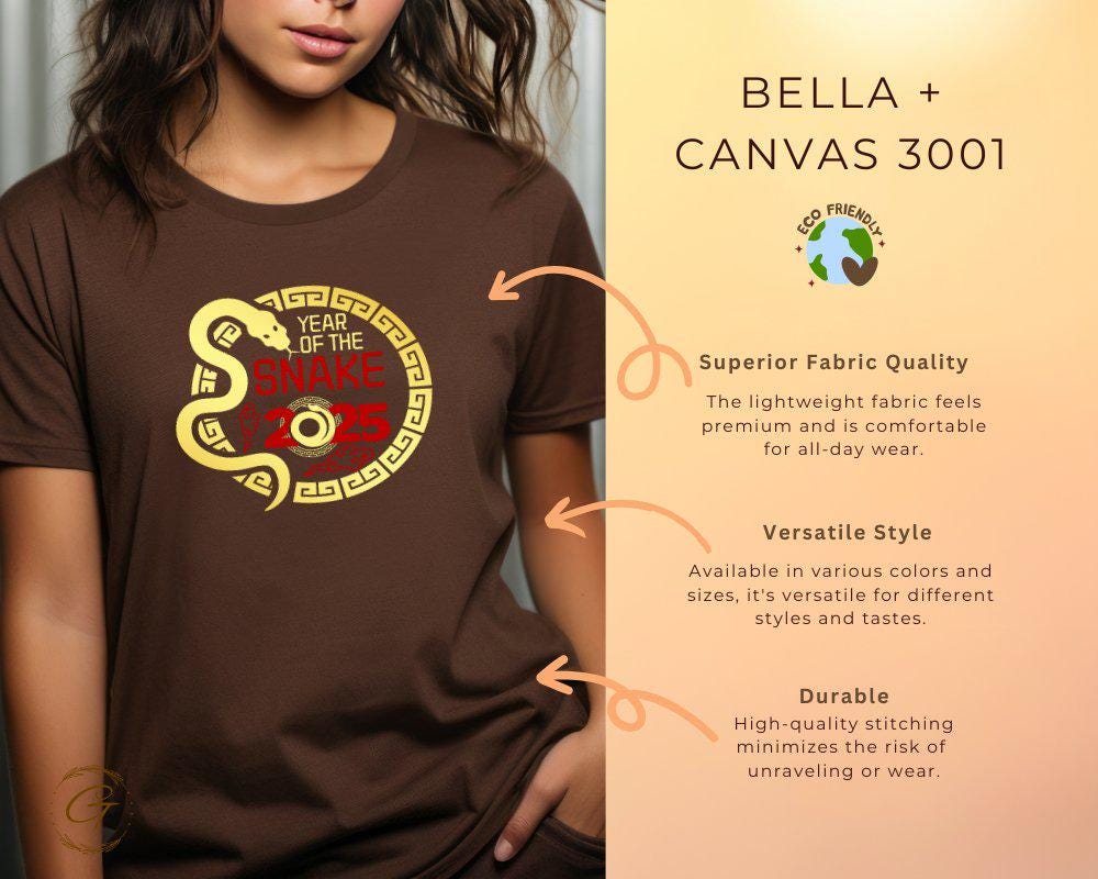 Year Of The Snake 2025 Tee, Chinese Zodiac Snake Tee