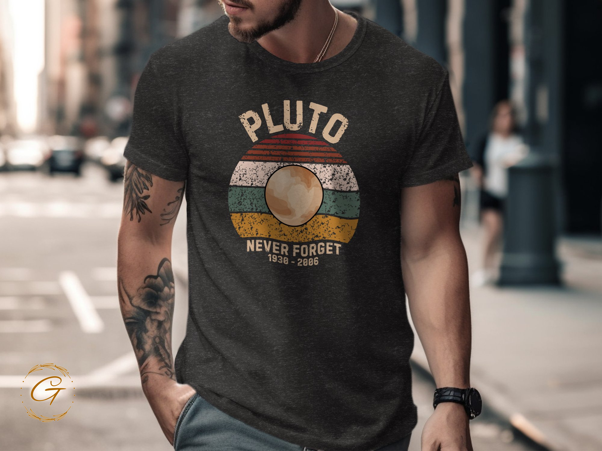 Pluto Never Forget 1930-2006 Graphic Tee product