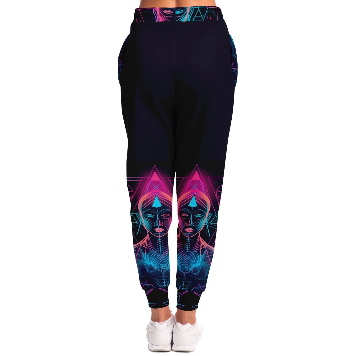 Neon Spiritual Enlightenment Joggers – Psychedelic Buddha Sweatpants