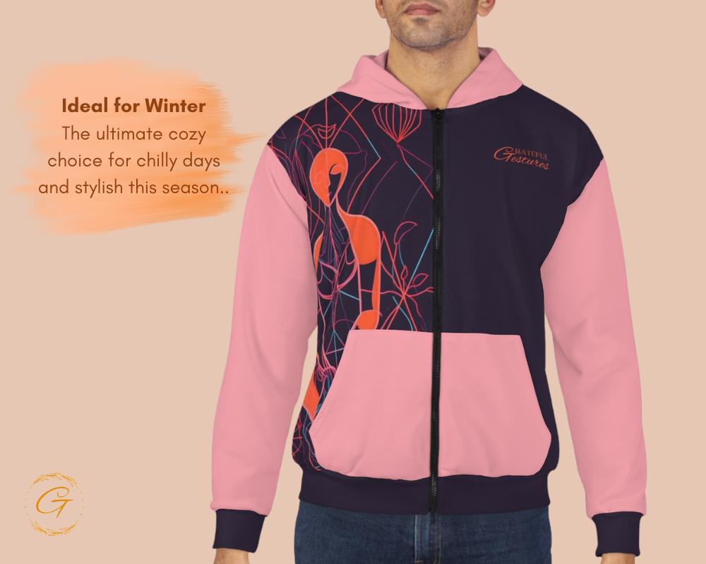 Neon Dryad Unisex Zip Hoodie All-Over Print
