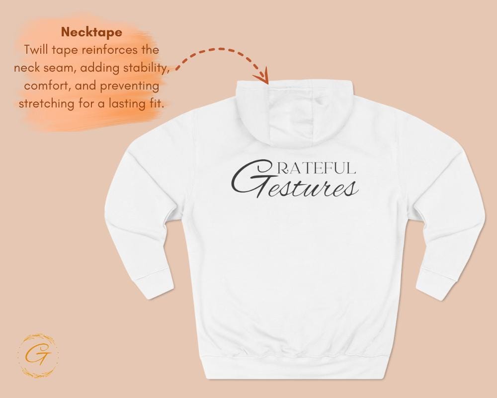Three-Panel Fleece Hoodie with Graphic 'Create Your Reality' Design