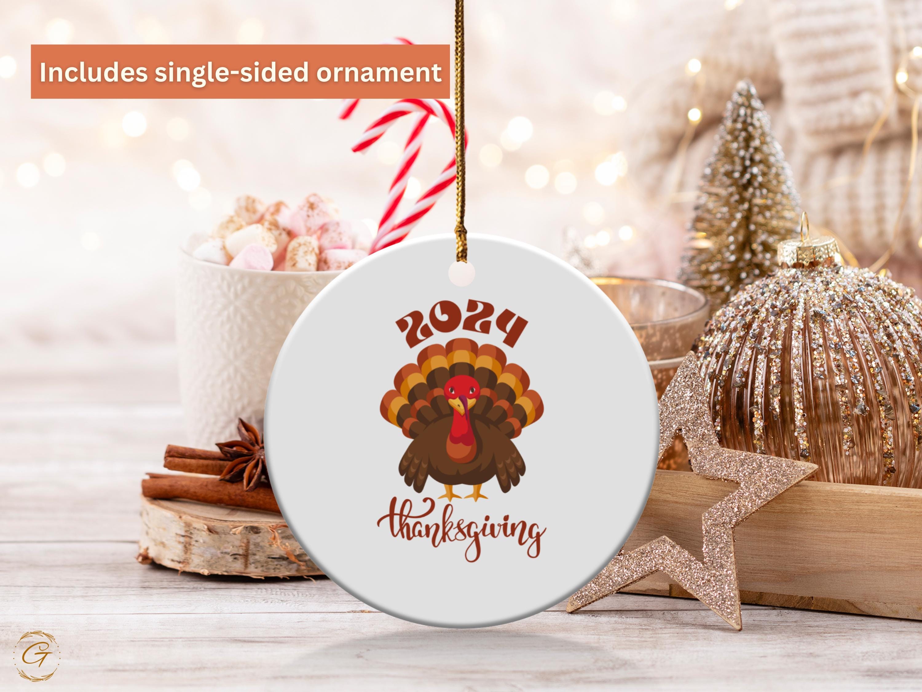 Turkey Thanksgiving Ornaments, Thanksgiving Keepsakes, Holiday Gifts Autumn Decor, Festive Celebration Home Decor, Turkey Lover Holiday Gift