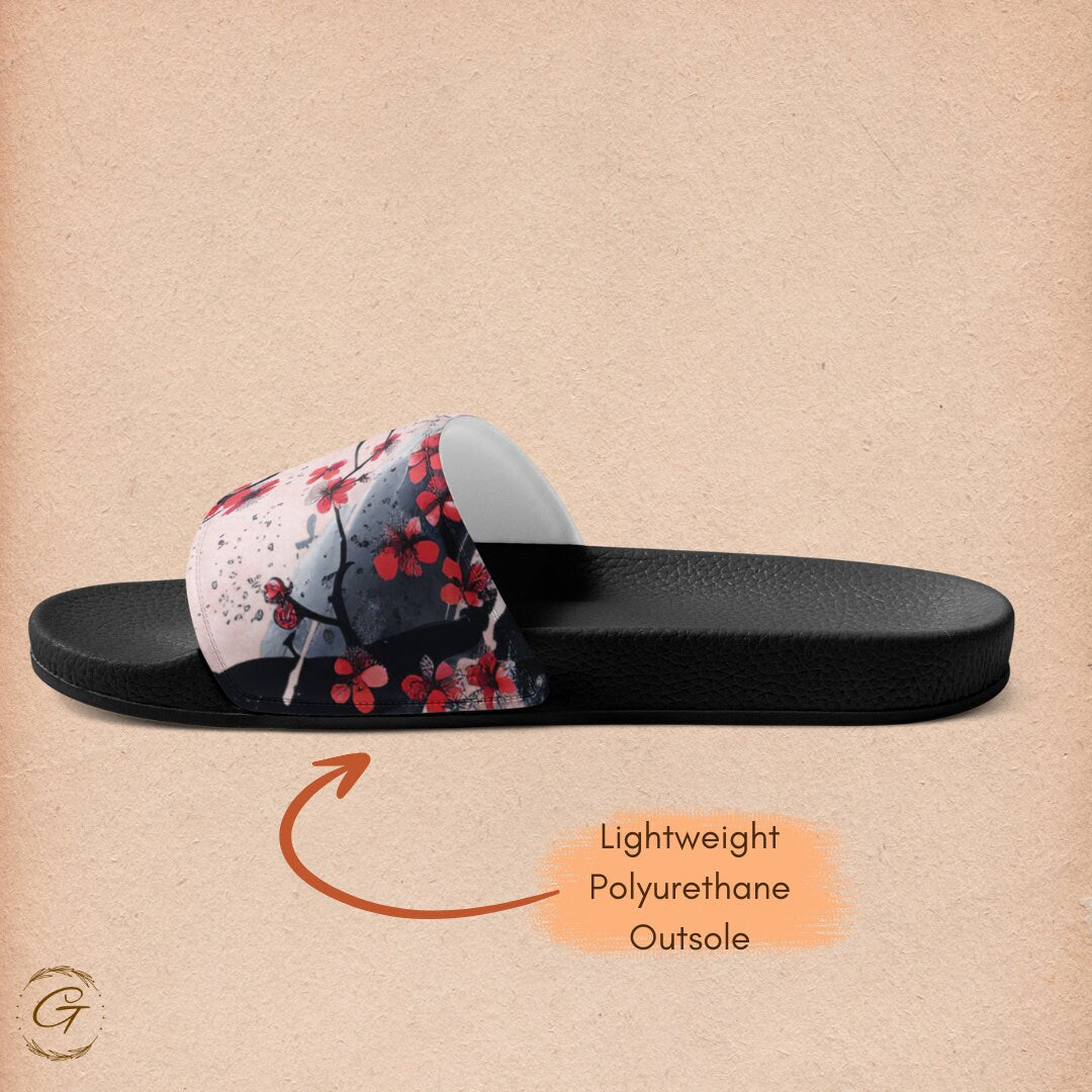 Japanese Oriental Design Men's Slides