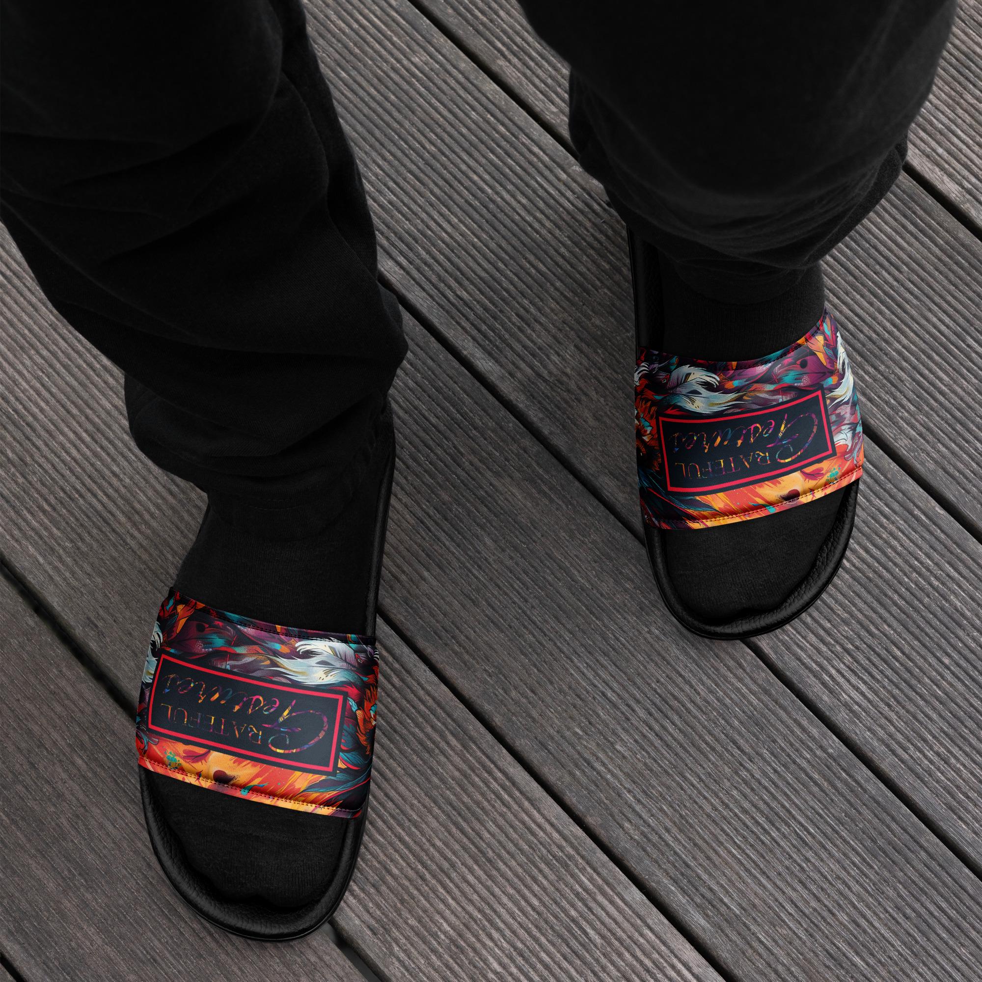 Men's Slides, Summer Slippers, Everyday Footwear, Casual Slip-On Sandals, Comfortable Men's House Slippers, Beach Slides