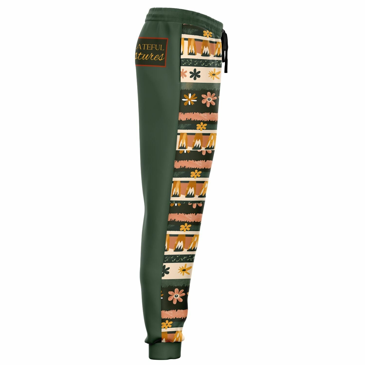 Retro Floral Boho Joggers | Vintage Aesthetic Sweatpants
