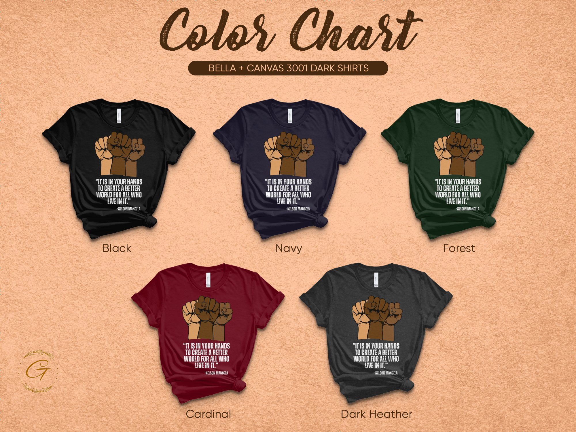 Empowering Graphic Shirt Color Options product type