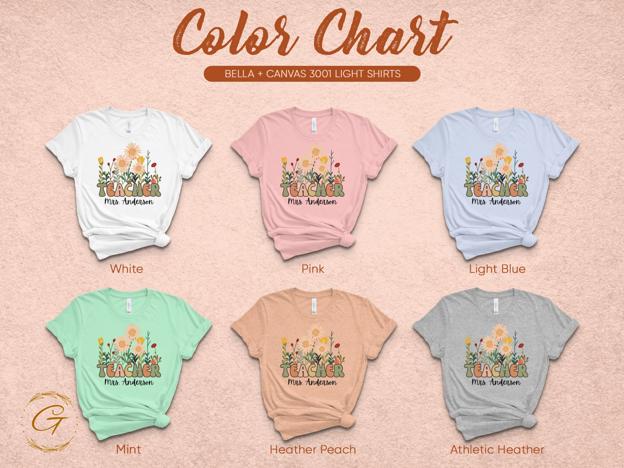 Colorful Teacher Design T-shirts for Women product