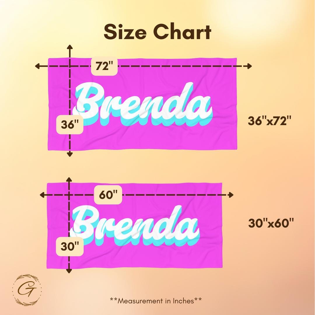 Summer Pink Beach Towel with Custom Name