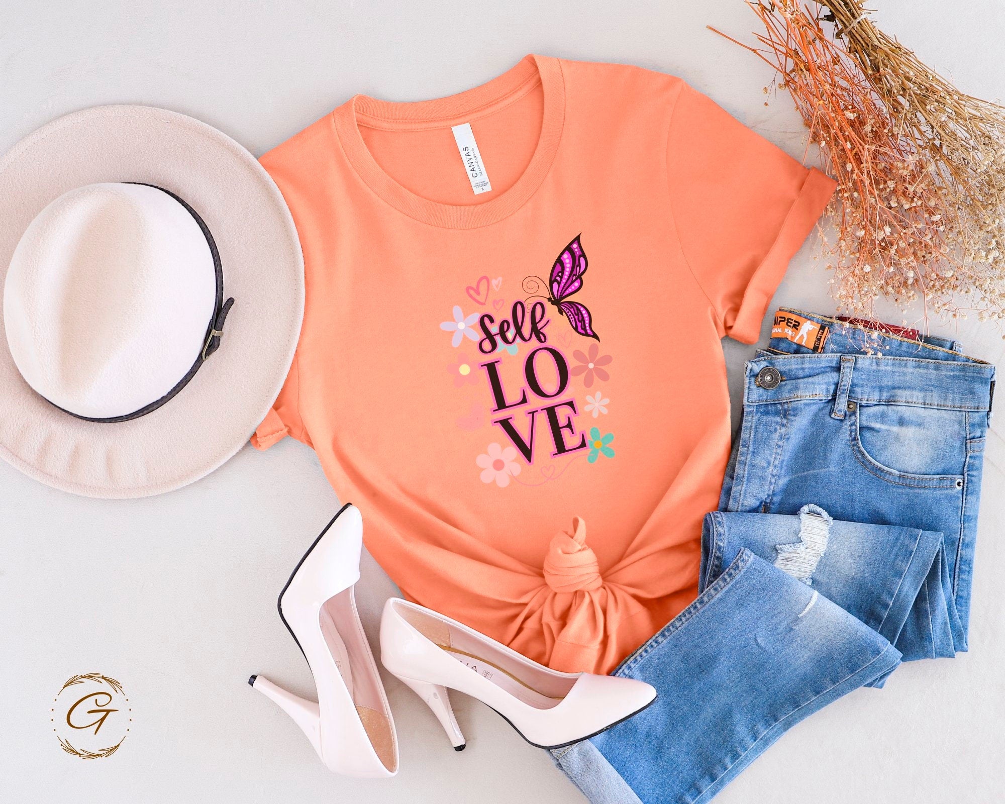 Self Love Butterfly Tee - Positive Affirmation Shirt