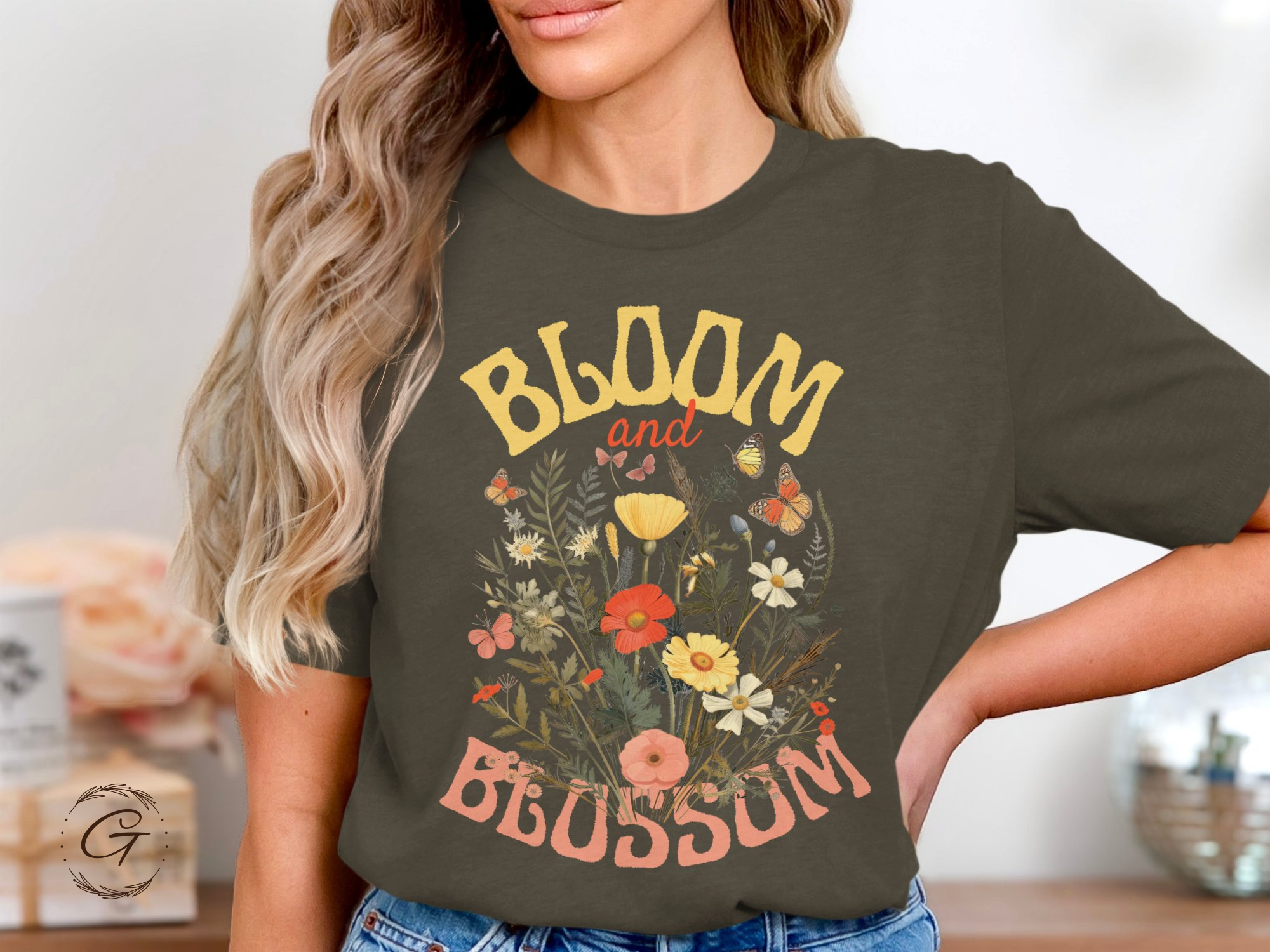 Bloom and Blossom Floral Graphic Tee Shirt product type