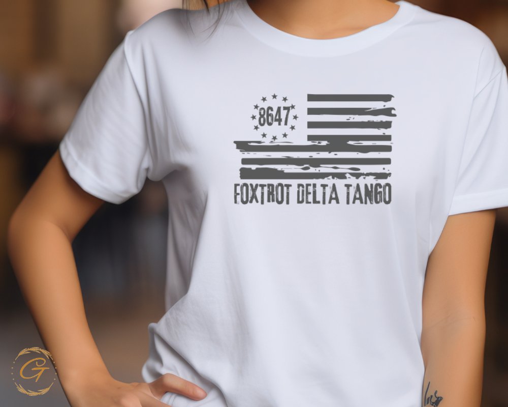 Foxtrot Delta Tango Graphic Flag Design T-shirt product
