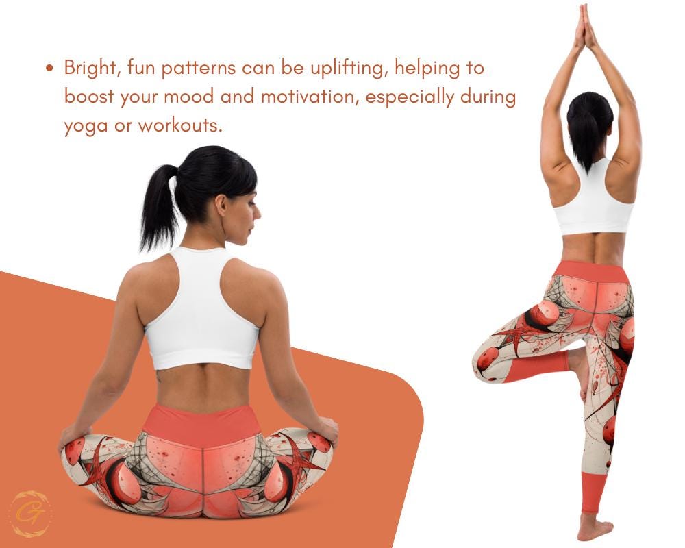 Ruby Alchemy AOP Yoga Leggings and Shorts Stylish Bold Activewear for Women HighStretch Comfortable Perfect for Yoga Fitness and Casual Wear