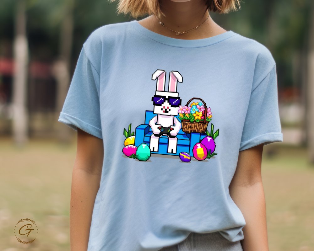 Cool Easter Bunny with Sunglasses Graphic T-Shirt product