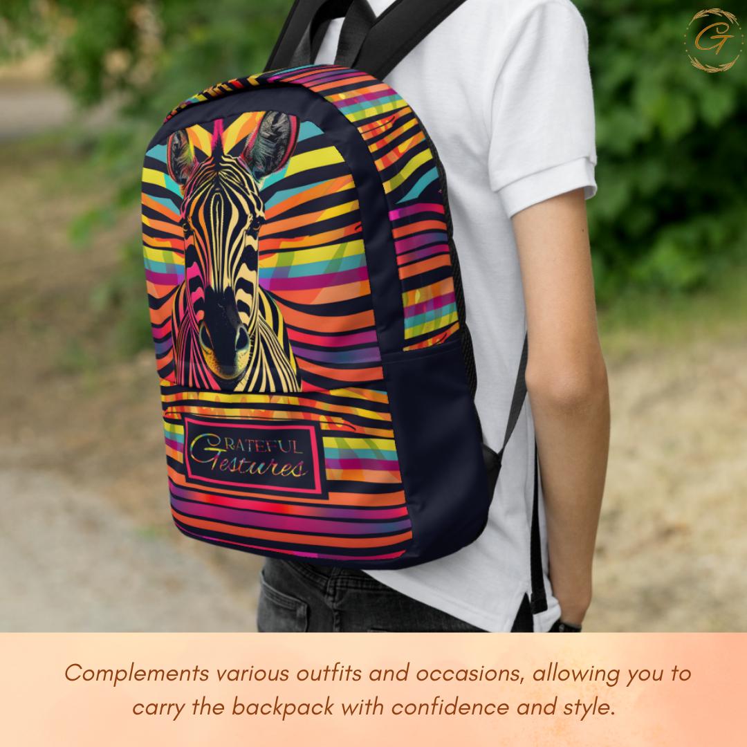 Stylish Safari Print Backpack