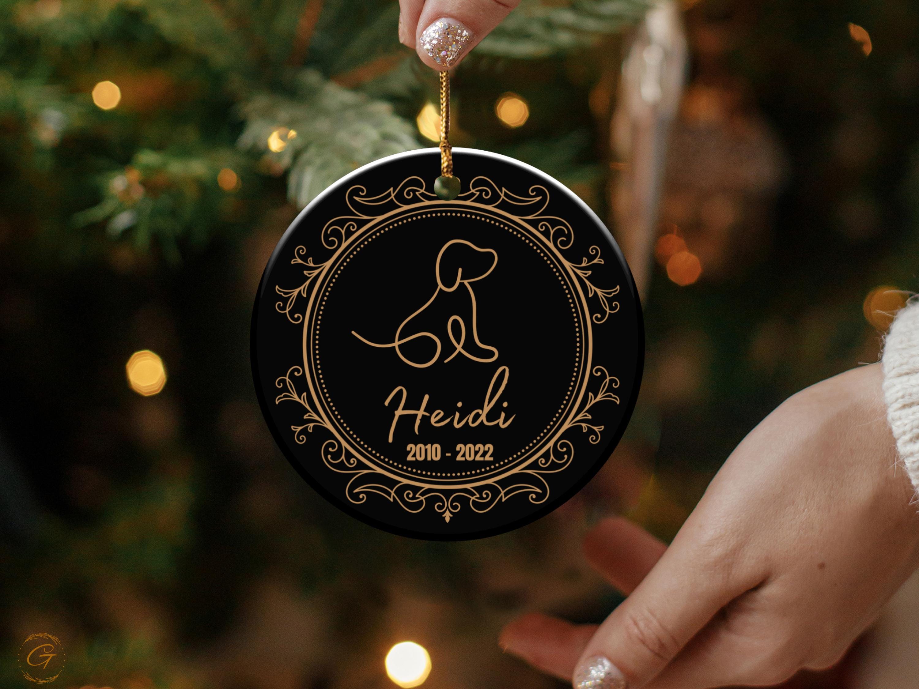 Memorial Pet Ornament, Dog Remembrance Keepsakes