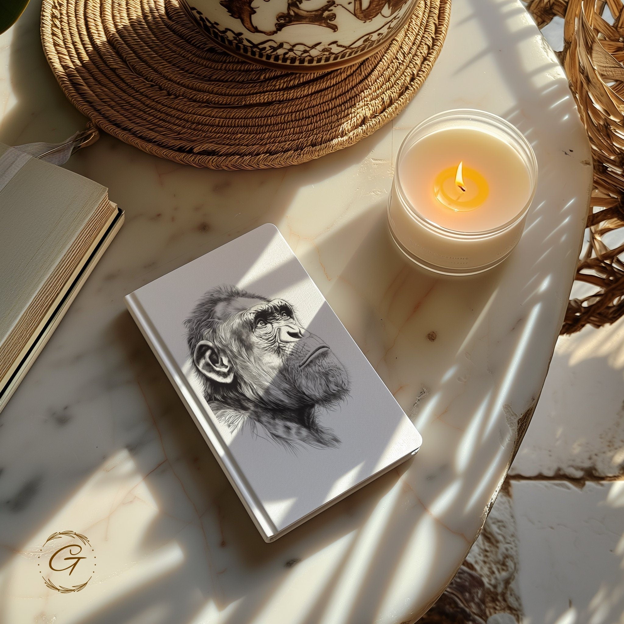 Chimpanzee Ape Illustrative Journal