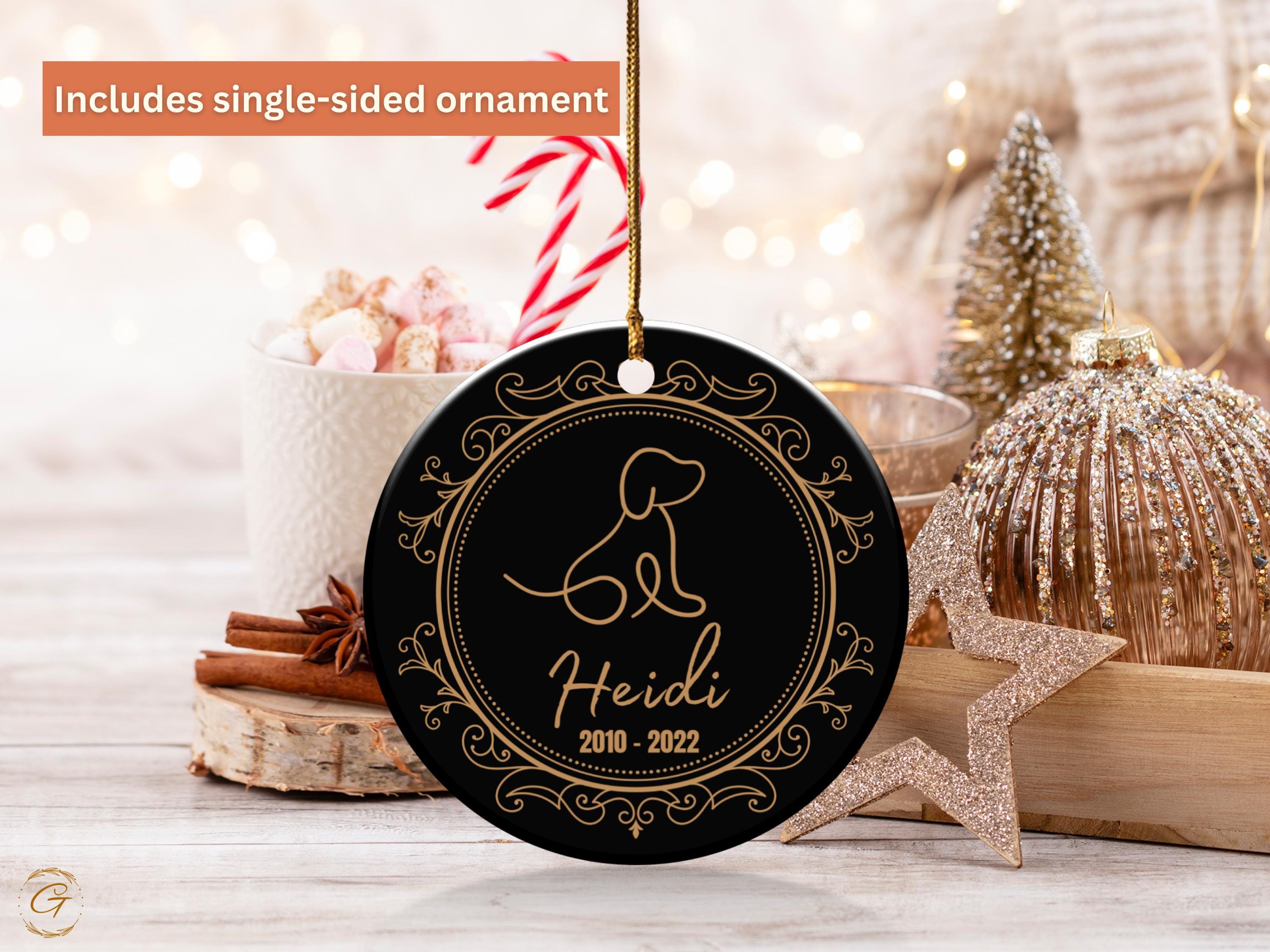 Memorial Pet Ornament, Dog Remembrance Keepsakes