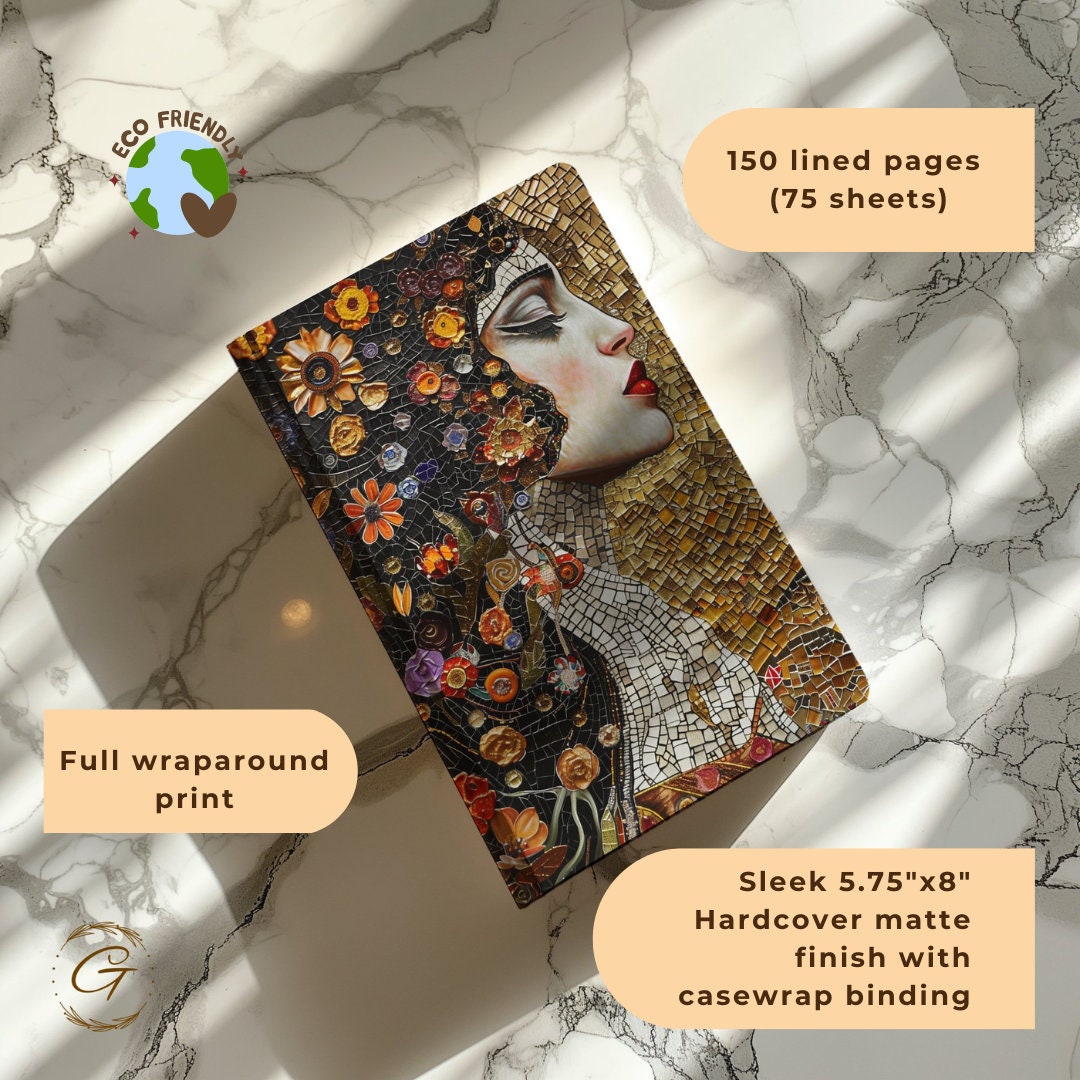 Colorful Artistic Woman Mosaic Journal